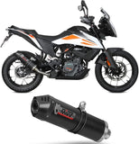 Exhaust Tip With Noise Certification Oval Carbon Carbon - Mivv Compatible With Ktm 390 Adventure (2020-2024)