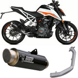 Complete Non-Catalytic Exhaust System With Sound Certification Gppro Carbon - Mivv Compatible With Ktm 390 Duke (2021-2023)