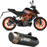 Exhaust Tip With Noise Certification Gppro Steel Black - Mivv Compatible With Ktm 390 Duke (2021-2023)