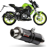 Complete Non-Catalytic Exhaust System With Sound Certification Gp Steel Black - Mivv Compatible With Keeway Rkf 125 (2021-2024)