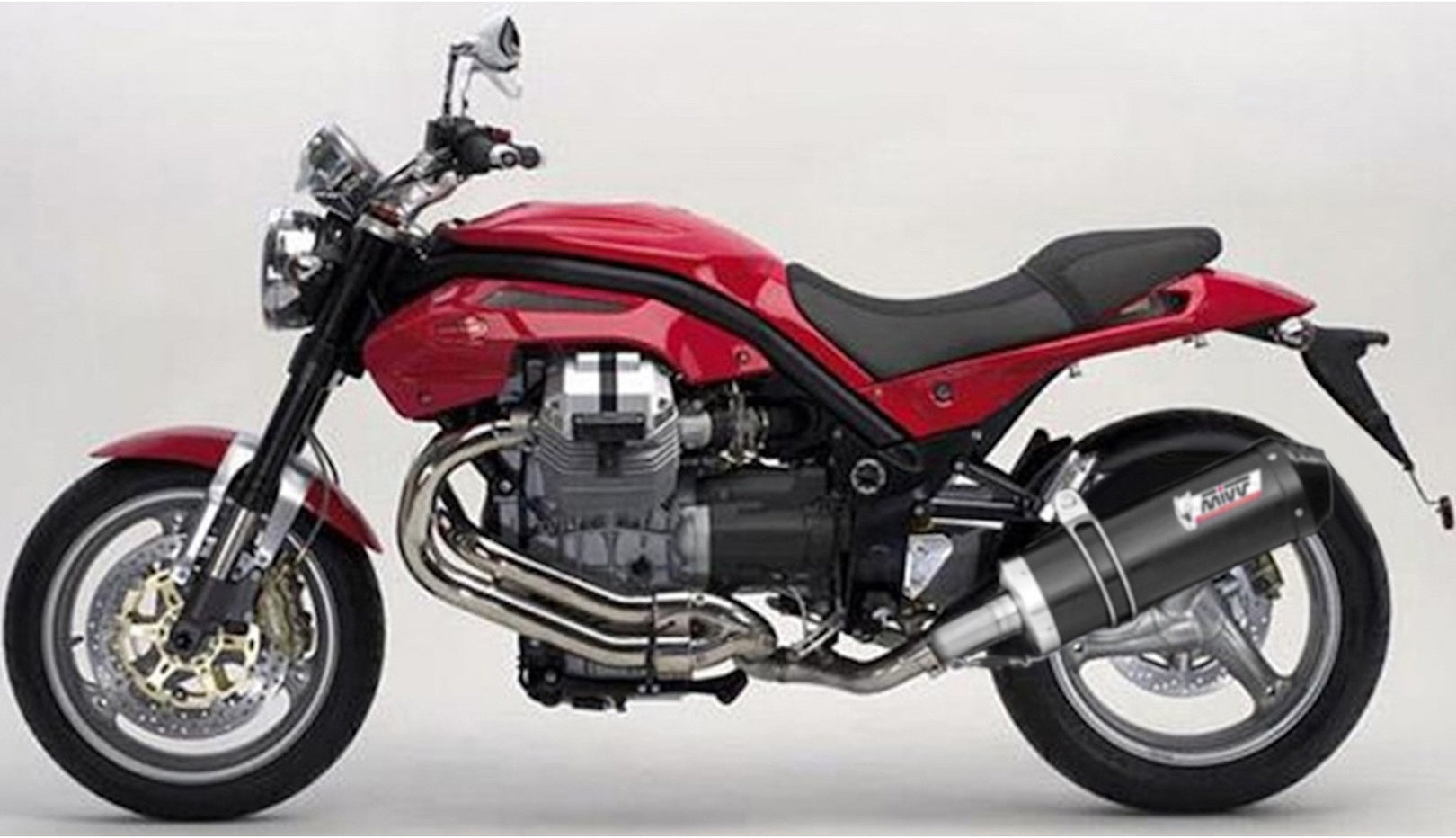 Non-Catalytic Exhaust Tip With Sound Certification Oval Carbon Carbon - Mivv Compatible With Moto Guzzi Griso 1100 (2006-2011)