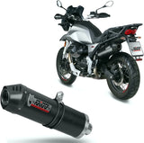 Exhaust Tip With Noise Certification Oval Carbon Carbon - Mivv Compatible With Moto Guzzi V85 Tt (2019-2024)