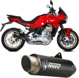 Exhaust Tip With Noise Certification Gppro Carbon - Mivv Compatible With Moto Guzzi V 100 Mandello 1000 (2022-2024)