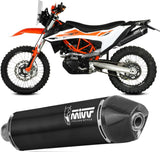 Catalytic Exhaust Tip With Sound Certification Str1 Steel Black - Mivv Compatible With Ktm 690 Enduro R (2019-2020)