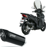 Non-Catalytic Exhaust Tip With Sound Certification Mover Steel Black - Mivv Compatible With Honda Sh 300 (2007-2020)