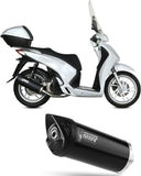 Complete Catalytic Exhaust System With Sound Certification Mover Steel Black - Mivv Compatible With Honda Sh 125 (2013-2016)