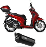 Complete Catalytic Exhaust System With Sound Certification Mover Steel Black - Mivv Compatible With Honda Sh 150 (2017-2019)