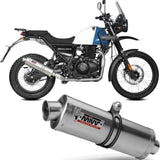 Catalytic Exhaust Tip With Sound Certification Oval Stainless Steel - Mivv Compatible With Royal Enfield Himalayan (2021-2023)