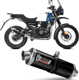 Catalytic Exhaust Tip With Sound Certification Oval Steel Black - Mivv Compatible With Royal Enfield Himalayan (2021-2023)
