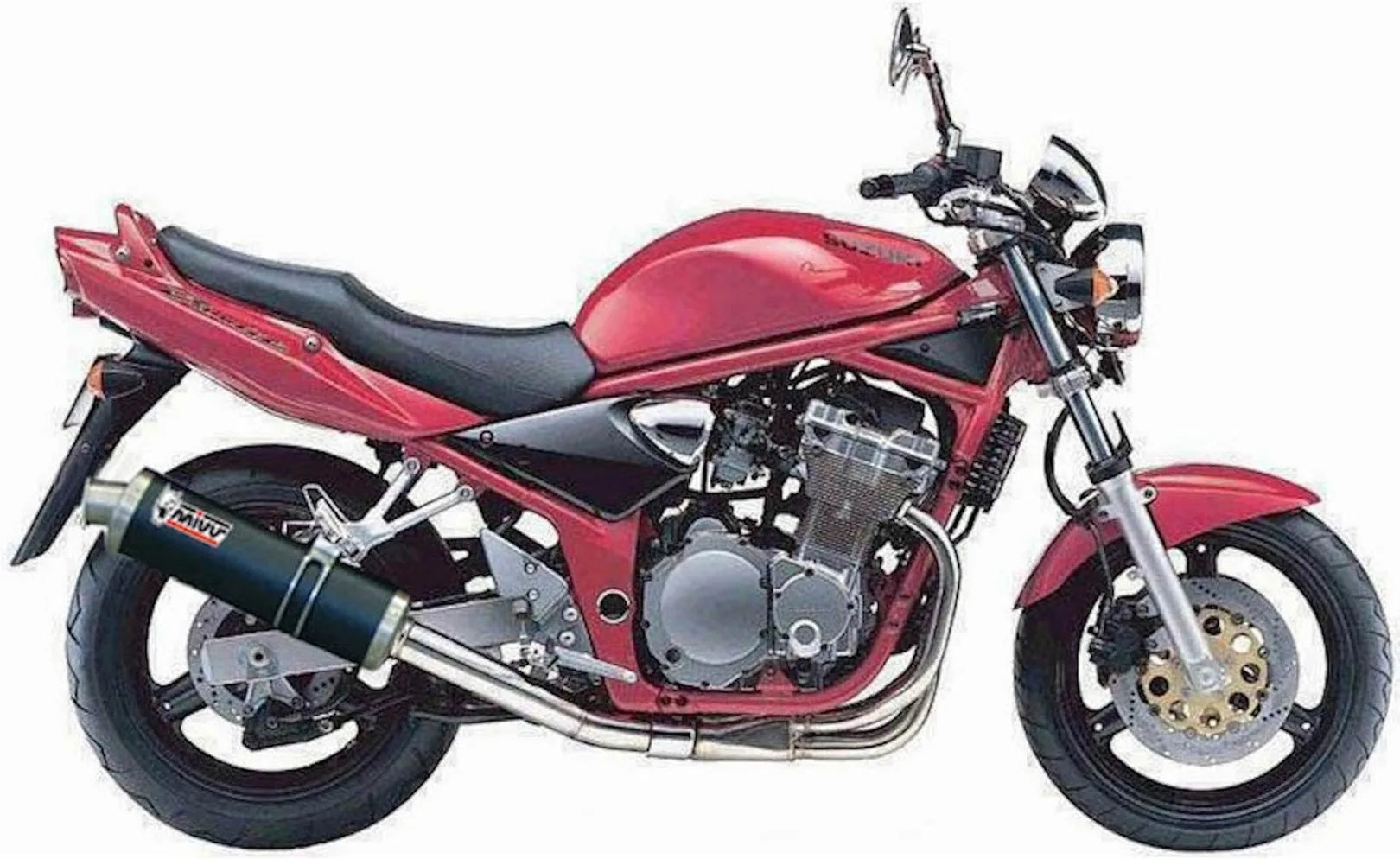 Exhaust Tip With Noise Certification Oval Carbon - Mivv Compatible With Suzuki Gsf 600 Bandit (1995-2004)