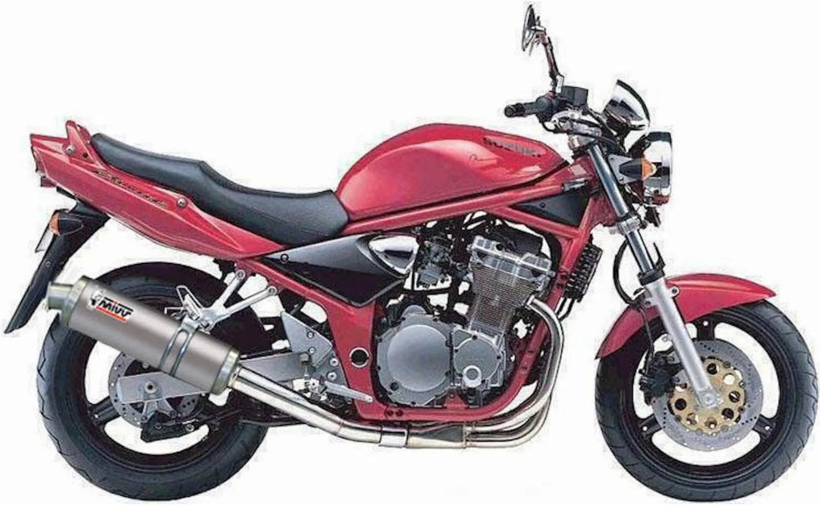 Exhaust Tip With Noise Certification Oval Titanium - Mivv Compatible With Suzuki Gsf 600 Bandit (1995-2004)
