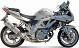 Non-Catalytic Exhaust Tip With Sound Certification Oval Stainless Steel - Mivv Compatible With Suzuki Sv 650 (2003)