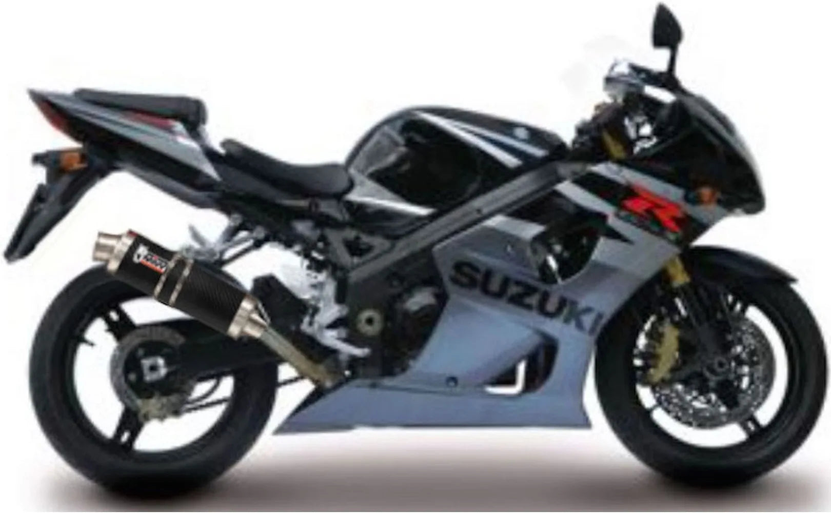 Exhaust Tip With Noise Certification Gp Carbon - Mivv Compatible With Suzuki Gsx-R 1000 (2003-2004)