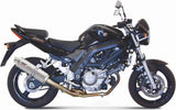 Non-Catalytic Exhaust Tip With Sound Certification Oval Stainless Steel - Mivv Compatible With Suzuki Sv 650 (2004-2015)
