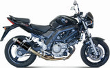Non-Catalytic Exhaust Tip With Sound Certification Gp Steel Black - Mivv Compatible With Suzuki Sv 650 (2004-2015)