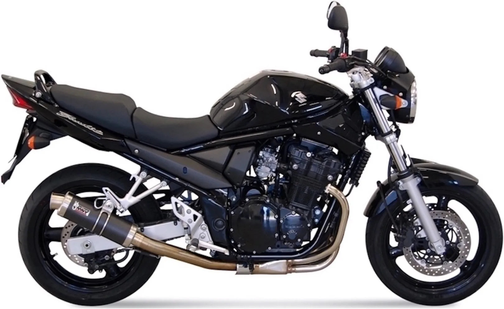 Exhaust Tip With Noise Certification Gp Carbon - Mivv Compatible With Suzuki Gsf 650 Bandit (2005-2006)