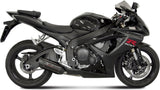 Non-Catalytic Exhaust Tip With Sound Certification Suono Steel Black Carbon - Mivv Compatible With Suzuki Gsx-R 750 (2006-2007)