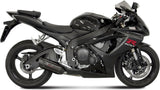 Catalytic Exhaust Tip With Sound Certification Suono Steel Black Carbon - Mivv Compatible With Suzuki Gsx-R 600 (2006-2007)