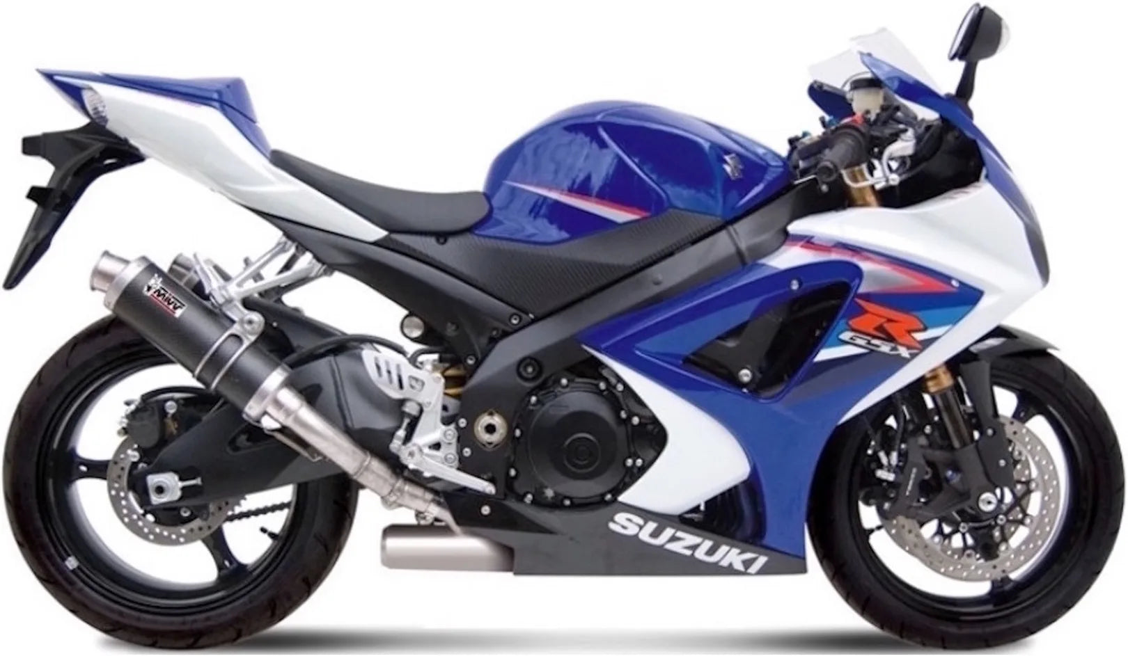 Dual Non-Catalytic Exhaust System With Sound Certification Gp Carbon - Mivv Compatible With Suzuki Gsx-R 1000 (2007-2008)