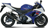 Dual Non-Catalytic Exhaust System With Sound Certification Suono Steel Black Carbon - Mivv Compatible With Suzuki Gsx-R 1000 (2007-2008)