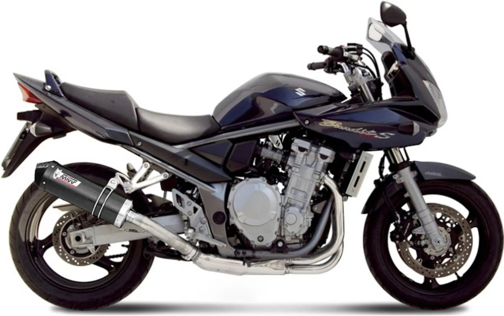 Exhaust Tip With Noise Certification Oval Carbon Carbon - Mivv Compatible With Suzuki Gsx 1250 Fa (2009-2016)