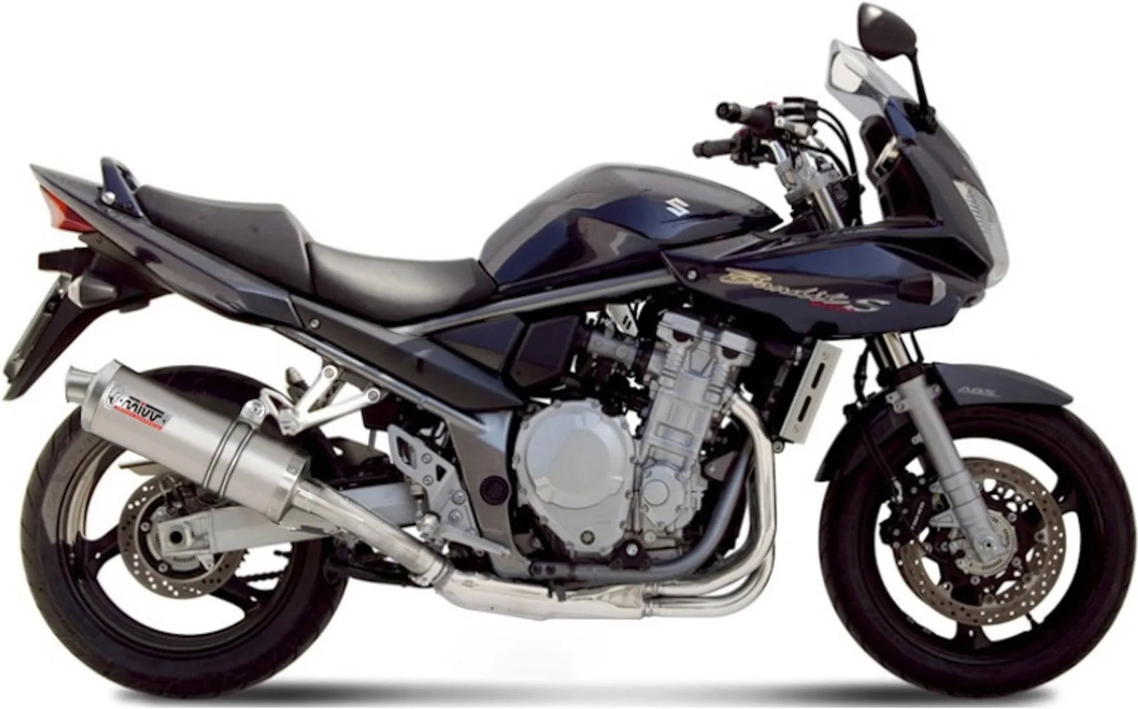 Exhaust Tip With Noise Certification Oval Stainless Steel - Mivv Compatible With Suzuki Gsx 1250 Fa (2009-2016)