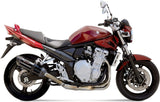 Exhaust Tip With Noise Certification Suono Steel Black Carbon - Mivv Compatible With Suzuki Gsf 650 Bandit (2007-2015)