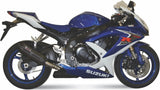 Exhaust Tip With Noise Certification Suono Steel Black Carbon - Mivv Compatible With Suzuki Gsx-R 600 (2008-2010)
