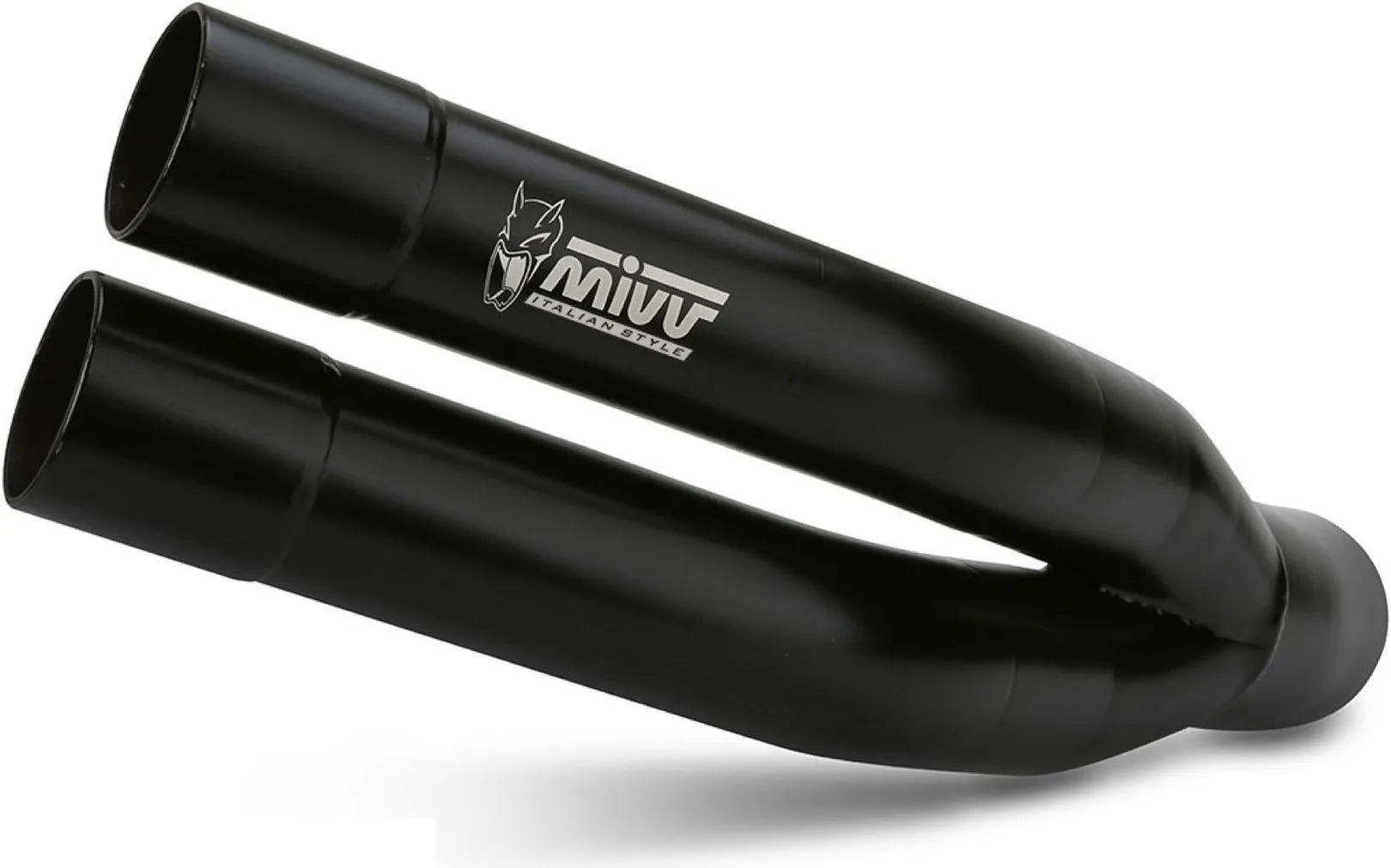 Exhaust Tip With Noise Certification Double Gun Steel Black - Mivv Compatible With Suzuki Gladius (2009-2015)