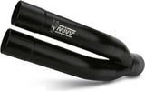 Exhaust Tip With Noise Certification Double Gun Steel Black - Mivv Compatible With Suzuki Gladius (2009-2015)