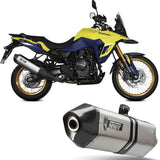 Exhaust Tip With Noise Certification Speed Edge Stainless Steel Carbon - Mivv Compatible With Suzuki V-Strom 800 De (2023-2024)