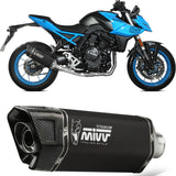 Complete Catalytic Exhaust System With Sound Certification Sr-1 Steel Black - Mivv Compatible With Suzuki Gsx 8S (2022-2024)