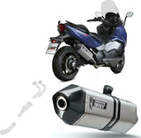 Complete Catalytic Exhaust System With Sound Certification Speed Edge Stainless Steel Carbon - Mivv Compatible With Sym Max Sym Tl 500 (2020)