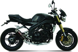 Non-Catalytic Exhaust Tip With Sound Certification Gp Steel Black - Mivv Compatible With Triumph Speed Triple (2005-2006)