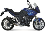 Non-Catalytic Exhaust Tip With Sound Certification Suono Steel Black Carbon - Mivv Compatible With Triumph Tiger 1050 (2007-2012)