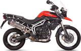 Exhaust Tip With Noise Certification Oval Titanium Carbon - Mivv Compatible With Triumph Tiger 800 (2011-2016)
