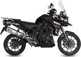 Non-Catalytic Exhaust Tip With Sound Certification Speed Edge Stainless Steel Carbon - Mivv Compatible With Triumph Tiger 1200 Explorer (2012-2015)