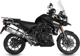 Non-Catalytic Exhaust Tip With Sound Certification Speed Edge Stainless Steel Carbon - Mivv Compatible With Triumph Tiger 1200 Explorer (2012-2015)