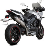Exhaust Tip With Noise Certification Oval Titanium Carbon - Mivv Compatible With Triumph Tiger 1050 Sport (2017-2020)