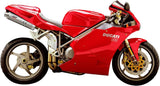 Dual Exhaust System With Sound Certification Oval Titanium - Mivv Compatible With Ducati 998 (1994-2001)