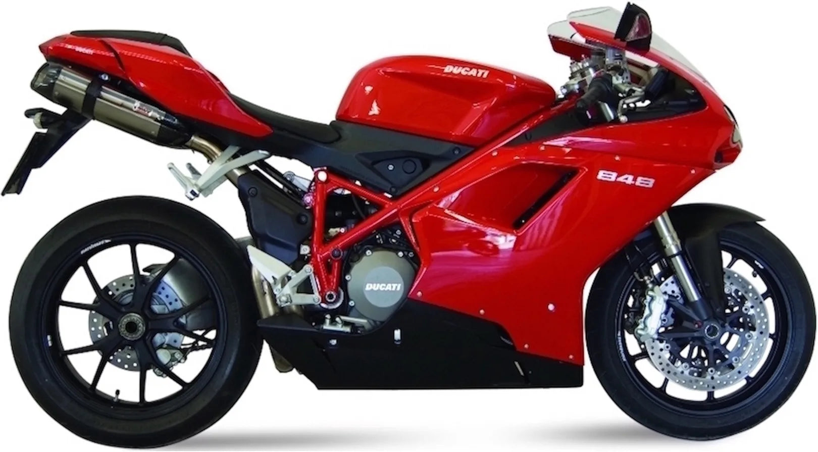 Dual Catalytic Exhaust Tips With Sound Certification Suono Stainless Steel Carbon - Mivv Compatible With Ducati 848 (2007-2013)