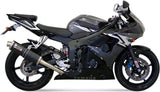Exhaust Tip With Noise Certification Oval Carbon - Mivv Compatible With Yamaha Yzf 600 R6 (2003-2005)