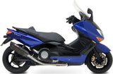 Complete Non-Catalytic Exhaust System With Sound Certification Suono Steel Black Carbon - Mivv Compatible With Yamaha T-Max 500 (2001-2007)