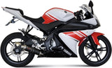 Complete Non-Catalytic Exhaust System With Sound Certification Gp Carbon - Mivv Compatible With Yamaha Yzf-R 125 (2008-2013)