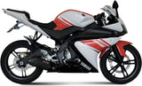 Complete Non-Catalytic Exhaust System With Sound Certification Suono Steel Black Carbon - Mivv Compatible With Yamaha Yzf-R 125 (2008-2013)