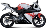 Complete Non-Catalytic Exhaust System With Sound Certification Gp Steel Black - Mivv Compatible With Yamaha Yzf-R 125 (2008-2013)