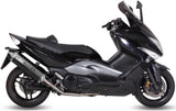 Complete Non-Catalytic Exhaust System With Sound Certification Speed Edge Steel Black Carbon - Mivv Compatible With Yamaha T-Max 500 (2008-2011)