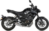 Complete Non-Catalytic Exhaust System With Sound Certification Suono Stainless Steel Carbon - Mivv Compatible With Yamaha Mt-09 (2013-2020)