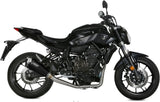 Complete Non-Catalytic Exhaust System With Sound Certification Delta Race Steel Black Carbon - Mivv Compatible With Yamaha Mt-07 (2014-2024)