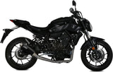 Complete Catalytic Exhaust System With Sound Certification Gppro Steel Black - Mivv Compatible With Yamaha Mt-07 (2014-2020)